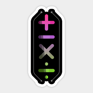 Colorful Math Sticker